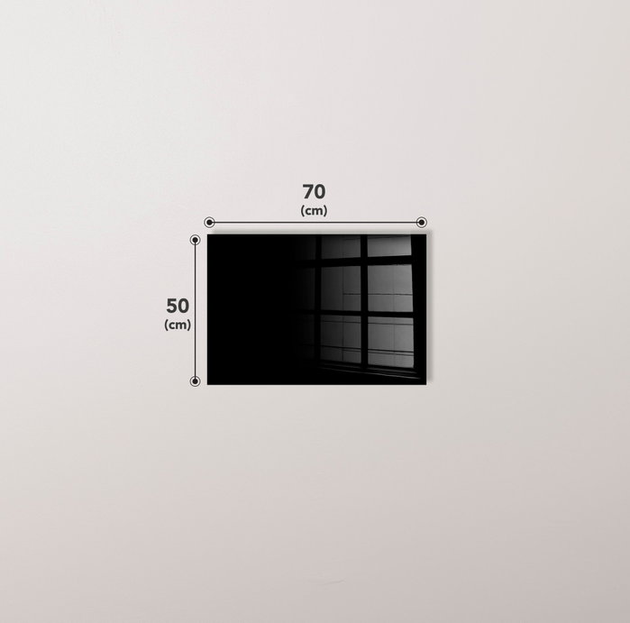 Wallity Cuadro Decorativo Banksy en Vidrio Templado 50 x 70 cm